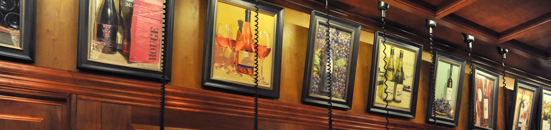 pastels de l'artiste Alain Bellanger au restaurant les grands buffets