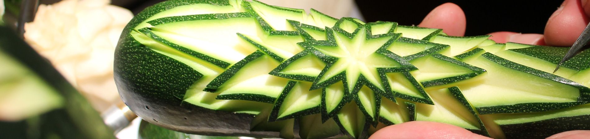 Esculturas en verduras