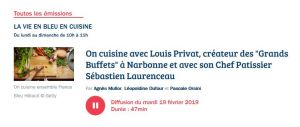 Les grands buffets Narbonne sur France Bleu Hérault 