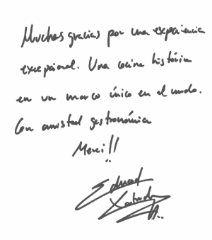 Chef Eduard XAtruch en Les Grands Buffets