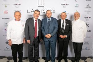 Georges Blanc, Philippe Faure, Guillaume Gomez, Louis Privat et Guy Savoye au Gala de La liste 2025