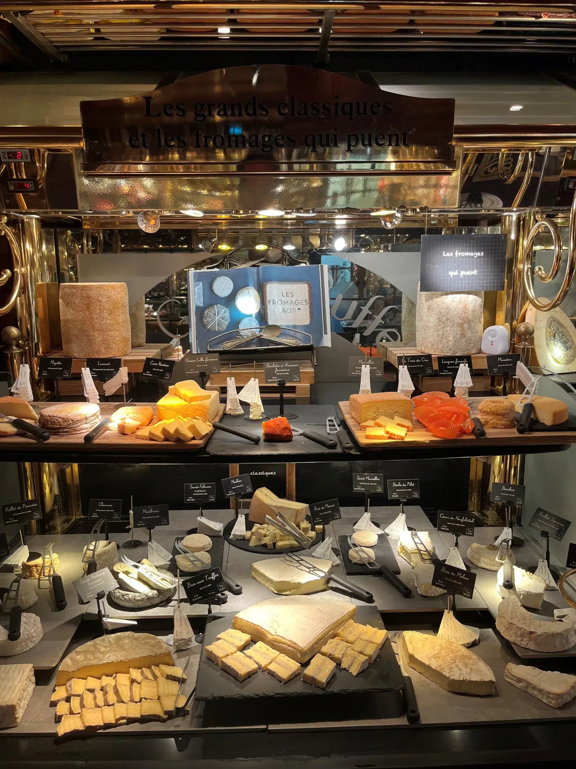 <p>Les grands classiques et les fromages qui puent</p>

