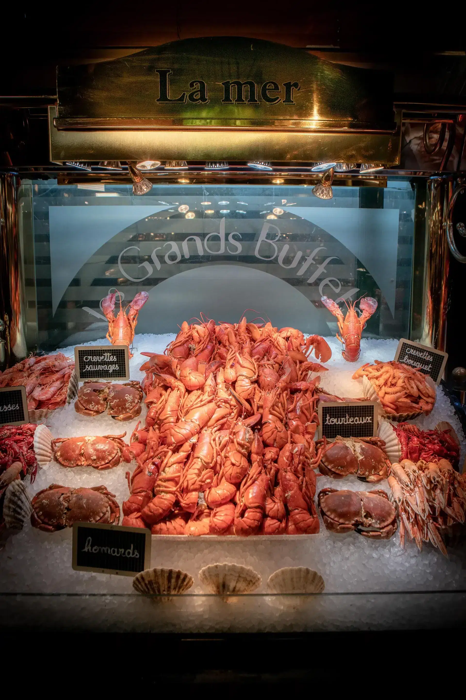 <p>Les tourteaux et les fruits de mer</p>
