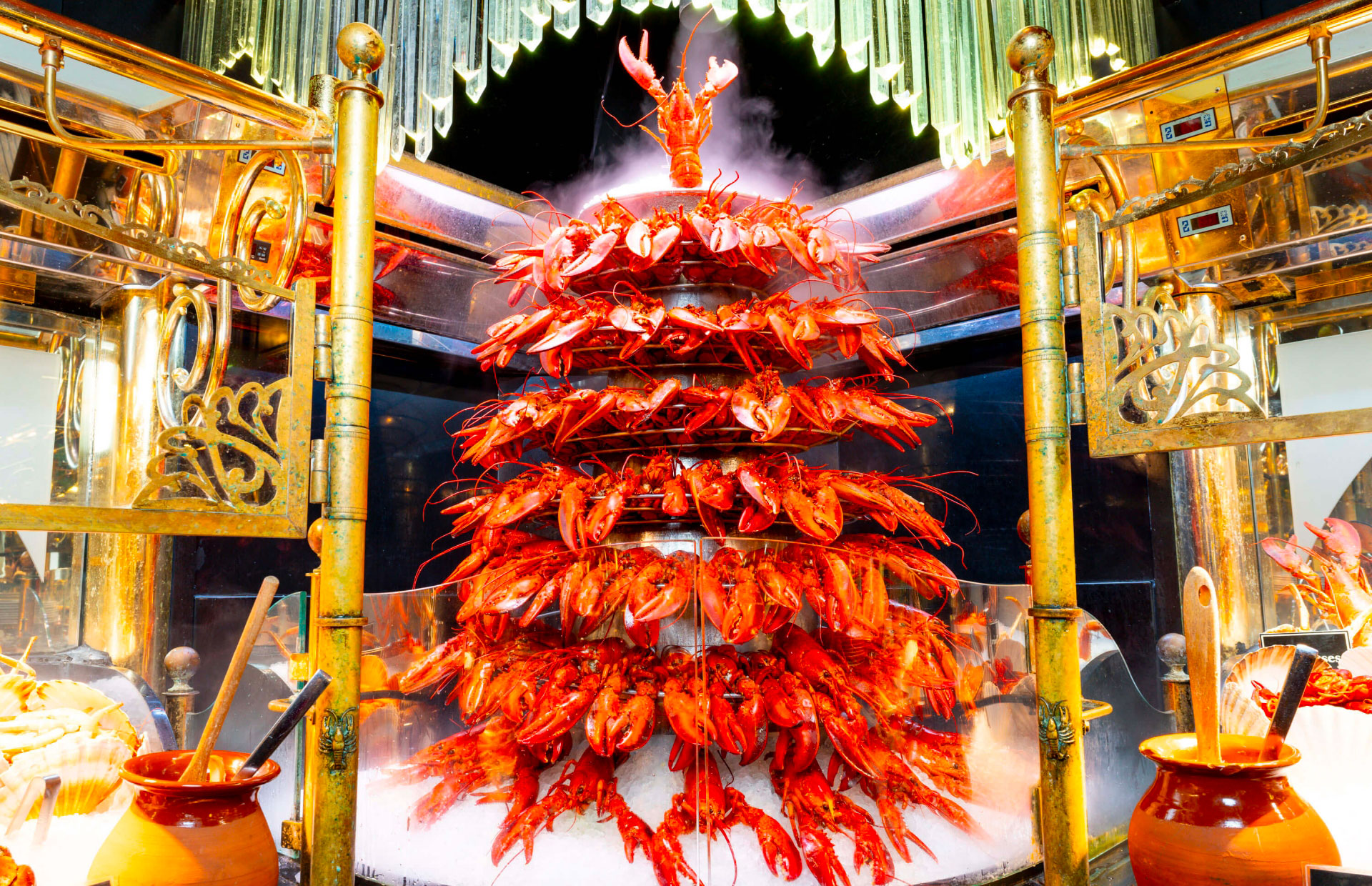 La spectaculaire cascade de homards 